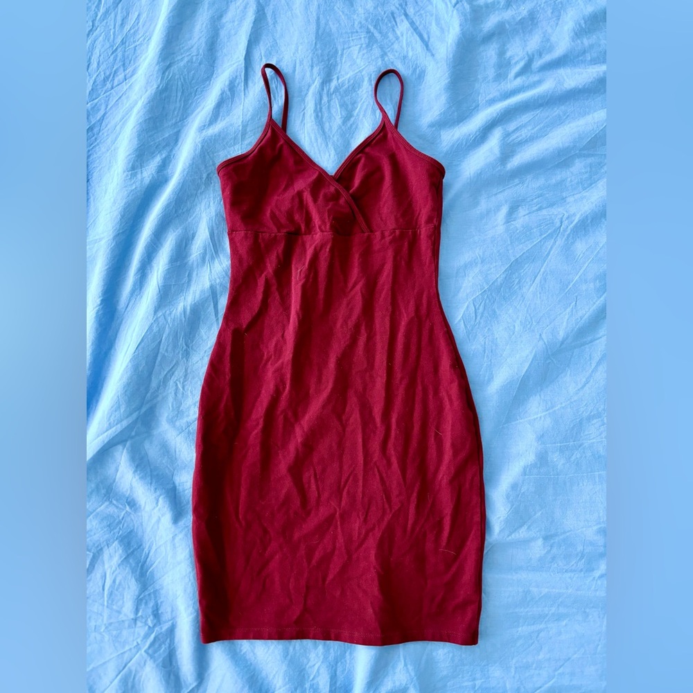 wild fable burgundy mini dress
